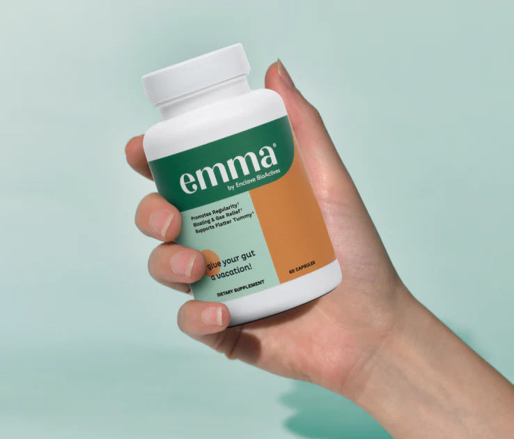 Emma Gut Health Supplement – 60 Capsules – Bloating & Gas Relief, Leaky Gut Support